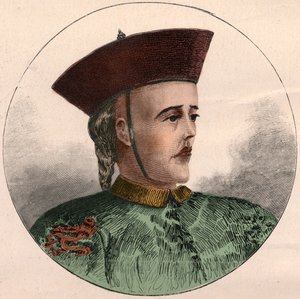 Portrét Guangxu, císaře Číny (1871-1908). od French School