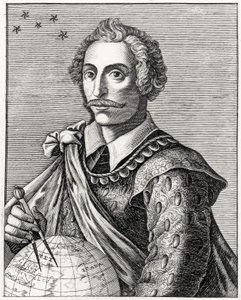 Portrét Thomase Cavendishe (1560-92) vyrytý L Armessinem od French School