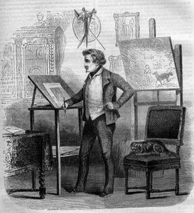 Portrét Tonyho Johannota (Antoine Johannot dit od French School