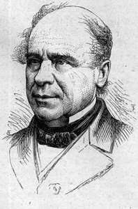 Portrét Ustazade Silvestre de Sacy (1801-1879), francouzský literární kritik a akademik. Rytina v „“ Le Monde Illustré““ č. 883 ze 14. března 1874. od French School