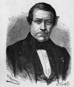 Portrét Wheatstonea (1802 - 1875), vynálezce v oboru telegrafie - v „“ Album of Science; věhlasní vědci; Velké objevy “”” 1896. od French School