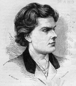 Portrét Wilhelmyho, houslisty, 21 let v roce 1867. Rytina v „“ Le Monde Illustré““ č. 516 z 2. března od French School