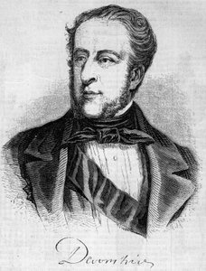Portrét Williama Spencera Cavendishe (1790-1858), vévody z Devonshire. Rytina v „“ Le Monde Illustré““ č. 45 z 20. února 1858. od French School