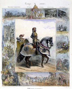Portrét Ecuyera v "Obrazové historii starověkého a moderního jezdectví" od Charlese Aubryho od French School