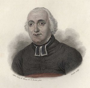 Portrét abbého Carrona (1760-1820), životopisce, francouzského moralistického spisovatele. in "Portraits des Hommes Useful" od French School