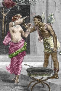 Portrét kurtizány a herečky Theodory před svatbou s císařem Justiniánem I., 1888 od French School