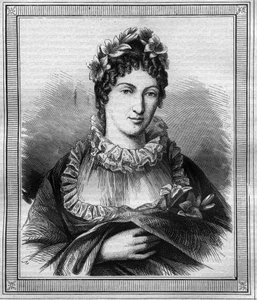 Portrét vévodkyně z Angouleme Marie Therese Charlotte z Francie známé jako Madame Royale (1778-1851) rytina v „Histoire des Papes-Kings-Queen a císaři v průběhu staletí““ od Maurice Lachatre od French School