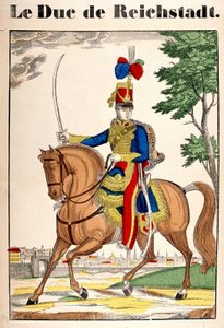 Portrét vévody z Reichstadtu, Napoleona II., syna císaře Napoleona I. (1769-1821). Obrázek Epinal od French School