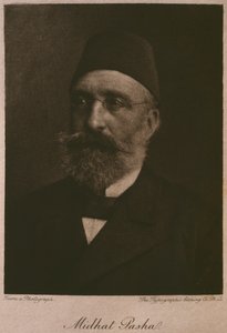 Portrét Khedive Tawfik, z LEgypte Georga Moritze Eberse (1837-98), 1881 (č. rytina) od French School