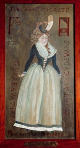 Portrét princezny z Lamballe (1749-1792) (Marie-Therese Louise de Savoie-Carignan) namalovaný jedním z jejích vrahů. 1792 Paříž, prefektura de Police od French School