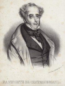 Portrét vikomta de Chateaubriand od French School