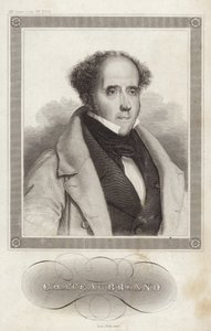 Portrét vikomta de Chateaubriand od French School