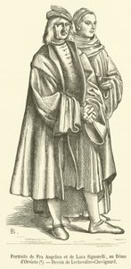 Portréty Fra Angelico et de Luca Signorelli, au Dome d