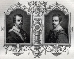 Portréty Horacea (Orazio 1531-1553) a Octave Farnese Octave (Ottavio od French School
