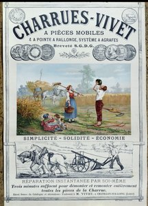 Plakátová reklama Live on Plows, c.1891