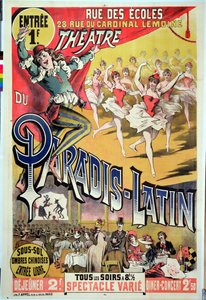 Plakát pro Theatre du Paradis Latin, c.1880-90