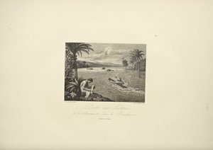 Odeslání dopisů v provincii Jaen de Bracamoros, ilustrace z „Pohledy na Kordillery a památky domorodých národů Ameriky“ od Alexandra von Humboldta a Aime Bonpland od French School