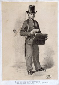 Listonoš, kolem roku 1865 od French School