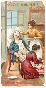 Praktické lékařství - apoplexie (chromolitho) od French School
