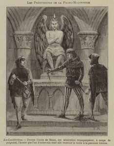 Předchůdci svobodného zednářství: Luciferians (rytina) od French School