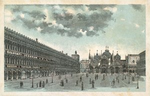 Areál Salviati Jesurum & Co, Benátky (chromolitho) od French School
