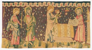 Uvedení Jezulátka v chrámu, kolem roku 1380 od French School