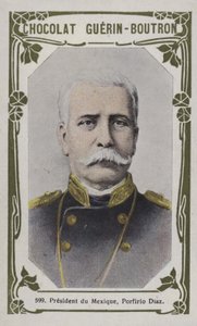 President du Mexique, Porfirio Diaz (barevná fotografie) od French School