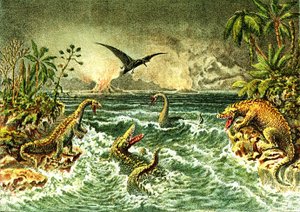 Primitivní svět (s dinosaury) - sekundární období pravěku od French School