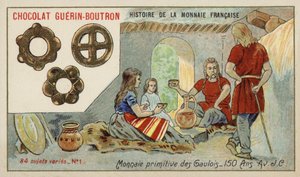 Primitivní mince Galů od French School