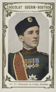 Princ Alexander Srbský, dědic (barevná fotografie) od French School