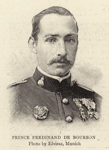 Princ Ferdinand de Bourbon (rytina) od French School