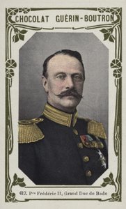 Princ Frederic II., velkovévoda z Badenu (barevná fotografie) od French School