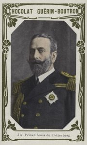 Princ Louis de Battenberg (barevná fotografie) od French School