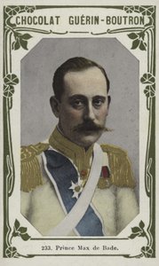 Princ Max de Bade (barevná fotografie) od French School