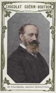 Princ Radolin, německý velvyslanec v Paříži (barevné foto) od French School
