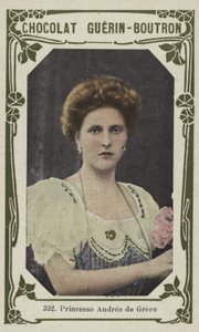 Řecká princezna Andree (barevná fotografie) od French School