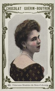 Princezna Beatrice Saxe-Coburg (barevné foto) od French School