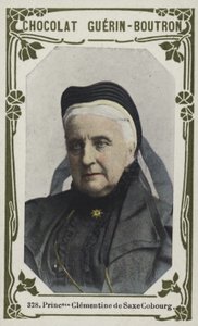 Princesse Clementine de Saxe Cobourg (barevná fotografie) od French School