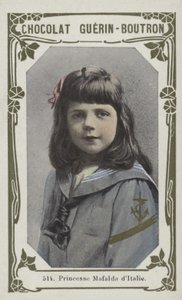 Italská princezna Mafalda (barevná fotografie) od French School