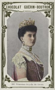 Královská princezna Řecka (barevná fotografie) od French School