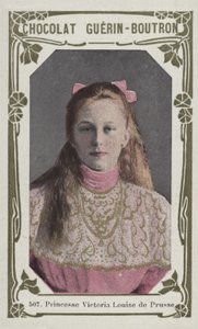 Princezna Victoria Louise Pruská (barevná fotografie) od French School