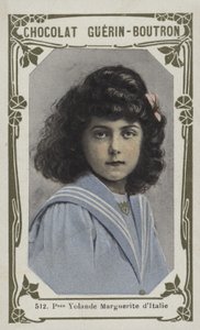 Princezna Yolande Marguerite z Itálie (barevná fotografie) od French School