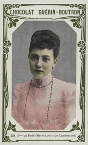Princezna z Bádenu, Marie-Louise z Cumberlandu (barevné foto) od French School