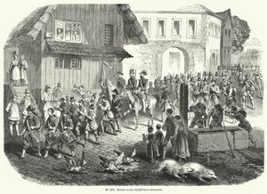 Procesí Gustava Struva a německých republikánů, revoluce 1848 od French School