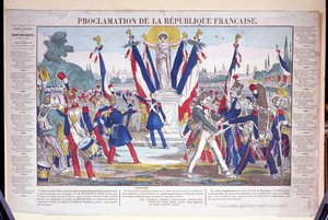 Vyhlášení Francouzské republiky, 25. února 1848 od French School