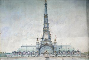 Projet odmítá upravit Eiffelovu věž pro výstavu Gustava Raulina v roce 1889 od French School