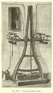 Puntelegraphe Caselli (rytina) od French School