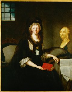 Královna Marie Antoinetta uvězněná v Conciergerie ... od French School