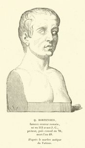 Quintus Hortensius, římský optimátský politik a řečník (rytina) od French School