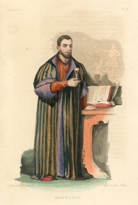 Rabelais (barevná rytina) od French School